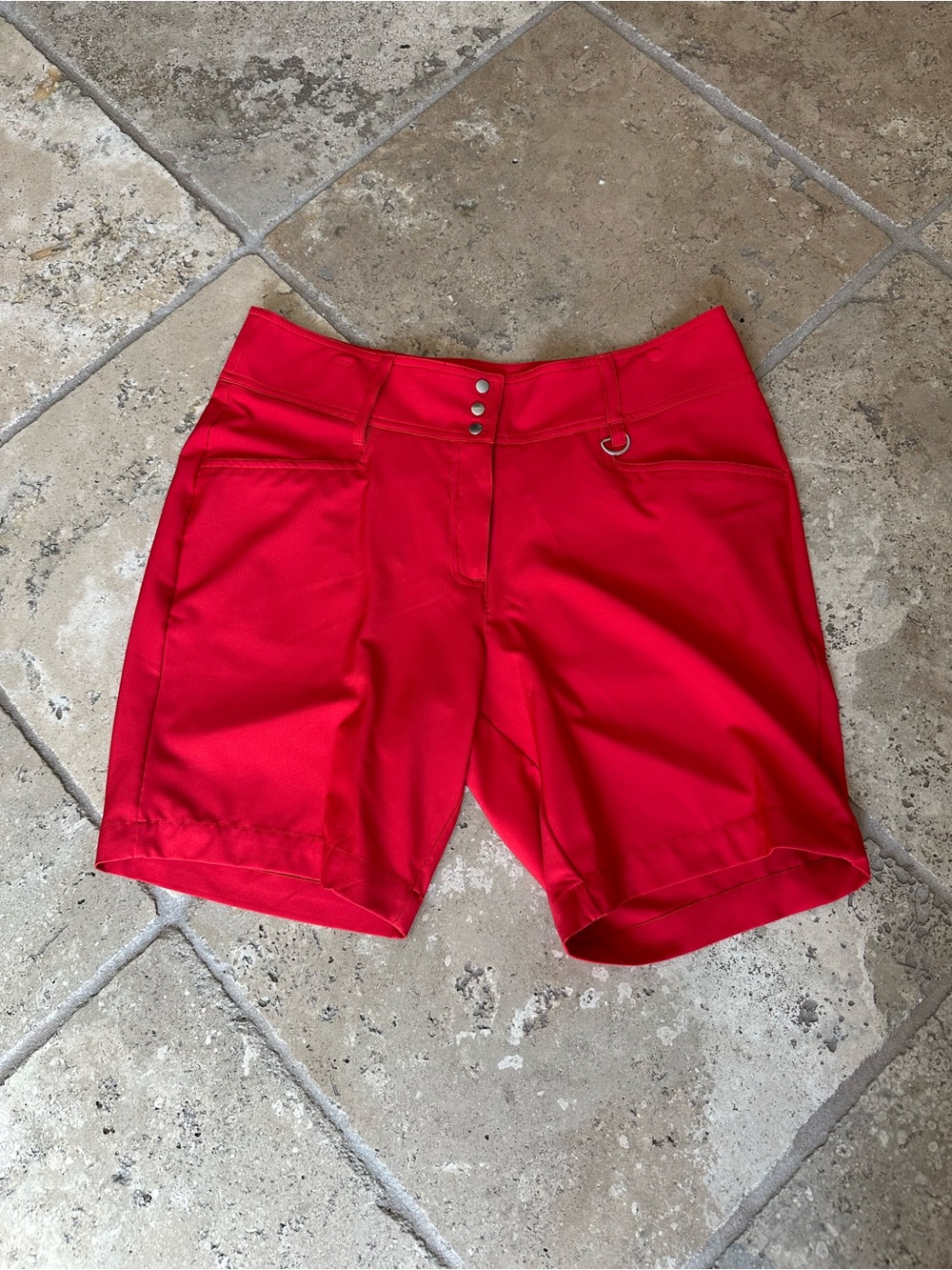 Women’s Red Golf Shorts